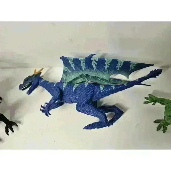 Lot Of 6 Detailed Fantasy Medieval DRAGON Figures PVC Toy - Picture 6 of 6
